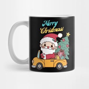 Santa Claus Merry Christmas Holiday Graphic Tee Mug